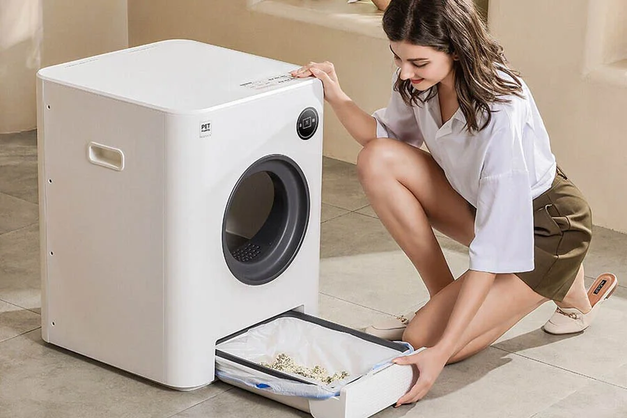 easy clean litter box